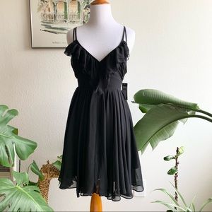 NWT Guess Black Cocktail A-Line Dress Size 2